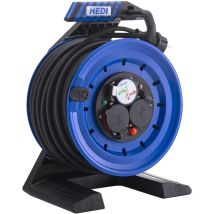 Hedi - enrouleur de câble entièrement en plastique - génération 7 coworker - diamètre : 250 mm - câble en caoutchouc H05RR-F 3G1,5