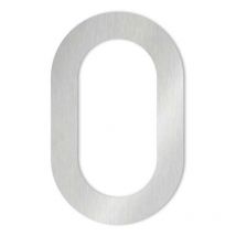 Heibi Metall - Heibi 1x max Hausnummer/Buchstabe zur Wahl Edelstahl 10/16 cm 0 1 2 3 4 5 6 7 8 9 a b c d / Ziffer 0