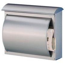 Heibi Briefkasten quelo mit Zeitungsfach Edelstahl