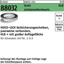 Keilsicherungsscheibe r 88032 hlb- 8 Stahl zinklamellenbesch. breit