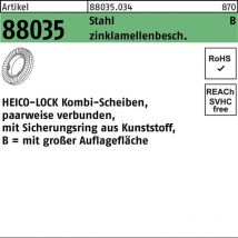 Heico - Kombischeibe r 88035 HKB-12 Stahl flZnnc 100 Stück 100 Stk