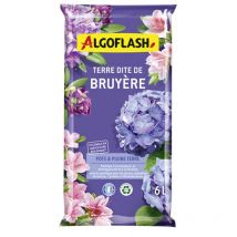 Blumenerde für Hortensien und Rhododendren – 6 Liter – Torfmoos, Pflanzenkompost, Rindenkompost – Algoflash