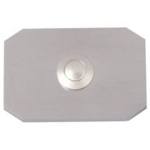 70096 Tasto per campanello 1 parte acciaio inox 24 V/1 a - Heidemann