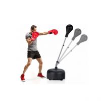 Height Adjustable Boxing Target Heavy Duty Punch Bag Set Kids Adult