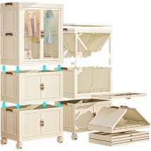 Heikoeco - Armoire multi-usages pour enfants, armoire modulaire pliable et librement combinable en pp de haute qualité, armoire pour enfants sur