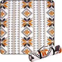 Couverture de pique-nique imperméable, xxl grande couverture d'extérieur 200X200, couverture de pique-nique portable et lavable isolation, couverture