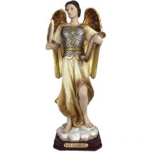 Heilige Gabriel-figur Aus Kunstharz – Elegante Und Dekorative Details