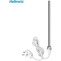 Heilmetz 900W Heizstab, Heizpatrone Heizelemente für Heizungen Heizkörper Badheizkörper Handtuchtrockner, Weiß, Mechanischer Druckknopfschalter