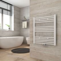 Badheizkörper Mittelanschluss Handtuchwärmer Handtuchheizkörper 700x600mm Weiß - Heilmetz