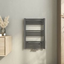 Heilmetz Badheizkörper Antrazit Handtuchtrockner Mittelanschluss Heizung Handtuchwärmer 70 x 50cm