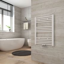 Heilmetz - bagno radiatore asciugamani riscaldamento 700 x 500 mm bianco radiatore asciugamani collegamento centrale scaldasalviette