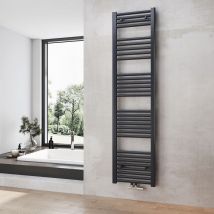 Radiatore bagno asciugamani riscaldamento 1600 x 400 mm antracite radiatore asciugamani collegamento centrale scaldasalviette - Heilmetz