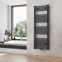 Heilmetz bagno radiatore asciugamani riscaldamento 1200 x 400 mm antracite radiatore asciugamani collegamento centrale scaldasalviette