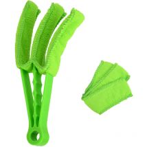 Heilmetz - brosse de nettoyage brosse microfibre lavable à la main, plumeau pour stores, climatisation, radiateurs de salle de bains, nettoyeur de