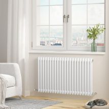 Heilmetz - Traditional Radiator Central Heating Rads 2 Column Horizontal 600 × 1010mm White