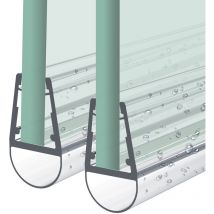 Heilmetz - Duschdichtung,2 X 100cm Ersatzdichtung Duschtür Für Duschtür Glasstärken Von 7-8mm, Wasserabweiser Duschtür Dichtung Oder Duschkabinen-