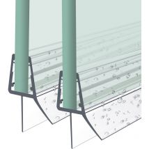 Guarnizione doccia, guarnizione porta doccia di ricambio da 2 x 60 cm per porte doccia con spessore del vetro da 4 a 6 mm - Heilmetz
