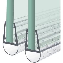Heilmetz Guarnizione doccia, guarnizione porta doccia di ricambio da 2 x 100 cm per porte doccia con spessore del vetro da 7 a 8 mm