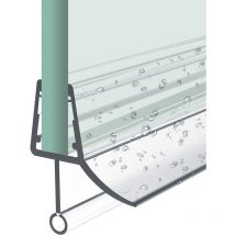 Heilmetz - Junta de ducha,60cm junta de repuesto para puerta de ducha para espesores de cristal de 4-6mm, junta deflectora de agua para puerta de