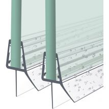 Junta de ducha, junta de repuesto para puerta de ducha, deflector de agua junta de puerta de ducha o mampara de ducha junta, 2 x 60 cm para espesor