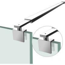 Heilmetz - parois de douche barre de stabilisation stabilisateur pour 8-10mm paroi de douche acier inoxydable 70-120cm barre de support carrée