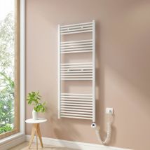Heilmetz - Radiadores Toalleros Eléctricos 661W Radiador Secatoallas Modos Temporizador y Termostato Blanco 140x60cm
