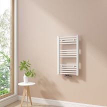 Heilmetz - Termoarredo Scaldasalviette Bagno Radiatore ad Acqua Calda Non Elettrico Bianca 70x40cm 238W