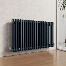 Heilmetz - Traditional Radiator Central Heating Rads Radiator 2 Column Horizontal Anthracite 600 × 1190mm