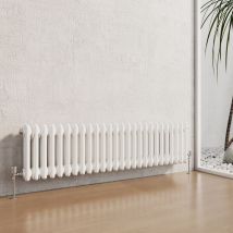 Heilmetz - Traditional Radiator Central Heating Rads Radiator 2 Column Horizontal White 300 × 1190mm