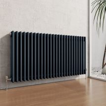 Heilmetz - Traditional Radiator Central Heating Rads Radiator 3 Column Horizontal Anthracite 600 × 1190mm