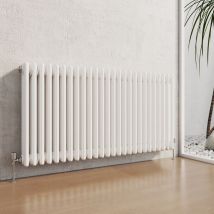 Heilmetz - Traditional Radiator Central Heating Rads Radiator 3 Column Horizontal White 600 × 1190mm