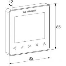 Heimeier neoStat V2 Raumthermostat 230V für Smart Home, Silber