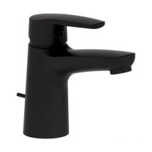 Heinrich Schulte alpha100 mitigeur lavabo Z058132-00280 avec garniture de vidage , noir mat