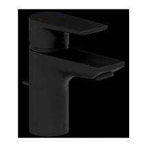 Heinrich Schulte - alpha400 mitigeur lavabo Z069122-00280 projection 105mm, avec garniture de vidage , noir mat