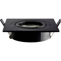 Heitronic 500596 DL7801 Luminaire à LED encastrable LED GU10, GU5.3 8 W noir
