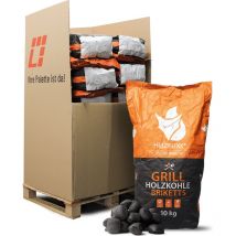 Heizfuxx - Grillholzkohlebriketts 10kg x 20 Sack 200kg