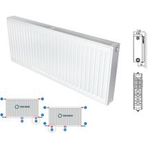 Belrad Typ 22 Universalheizkörper Ventilheizkörper Mittelanschluss mit 8 Anschlüssen T22 900 x 900 (HxB)-2156W