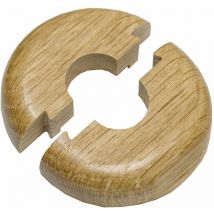 Heizkörperrosette einfach Abdeckrosette für Rohr ø 1/2' Massivholz Eiche - Haro