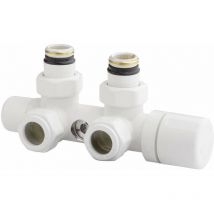 Heizkörperventil Durchgangsform weiß Arteclima 4010TW Links - 1/2' - 24X19