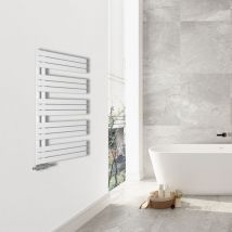 Aica Sanitär Heizkörper Handtuchheizkörper Badheizkörper Seitenanschluss Weiß 1320x600mm Handtuchwärmer Handtuchtrockner Flach 2475W
