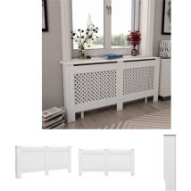 The Living Store Heizkörperabdeckung Weiß 172×19×81,5 cm MDF - Heizkörper-Zubehör
