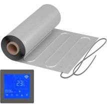 Warmon - Heizmatte alu 150 W/m² mit Thermostat mcs 450 Smart WiFi Touch schwarz - 1 m²