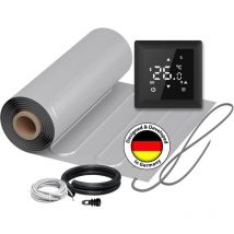 Warmon - Heizmatte alu 150 W/m² mit Thermostat s 100 Smart WiFi Touch schwarz - 3,5 m²