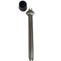 Kaiser Electronics - Edelstahl Heizpatrone 1000W (2x 500W) 110V, 1 1/4', Einschraubheizkörper für PV-Anlagen