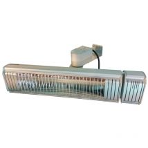 Heizstrahler Infrarot Infralogic HeizMeister Moving IP65 2000W Silber matt