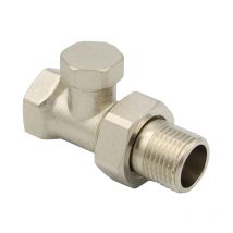 Heizungsventil ø 1/2 Zoll vernickelt Durchgangsform