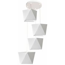 Helam Lighting - Helam adamant Plafonnier Suspendu Cluster Blanc 50cm