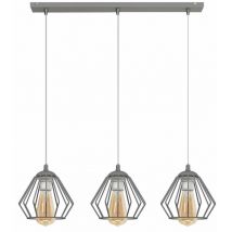 Helam Lighting - Helam agat Straight Bar Pendelleuchte Grau 65cm
