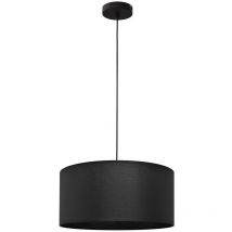 Helam alba Plafoniera Cilindrica Sospensione Nera 40cm