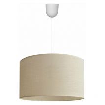 Helam Lighting - Helam alba Plafonnier Suspension Cylindrique Ecru, Blanc 45cm